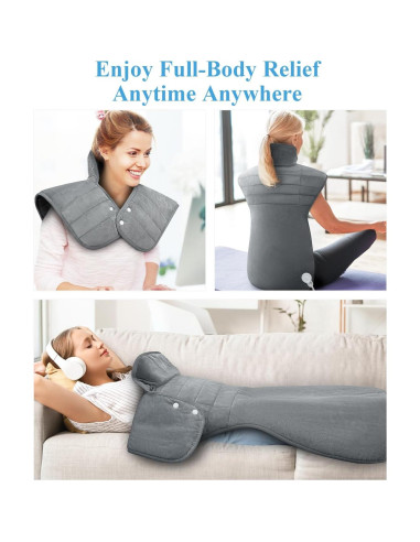 Almohadilla Calefactora GORAMEILG 56x94cm para Cuello y Espalda