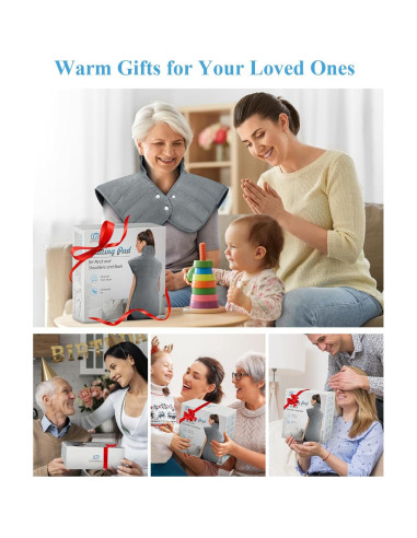 Almohadilla Calefactora GORAMEILG 56x94cm para Cuello y Espalda