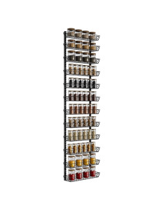 Organizador de Especias Montado en Pared SWOMMOLY 12 Niveles Ajustable