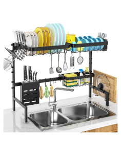 Escurridor de Platos MERRYBOX Ajustable 65-85cm Acero Inoxidable