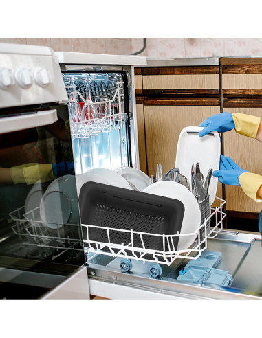 Colador Plegable LASSHSWA de Plástico y Acero Inoxidable