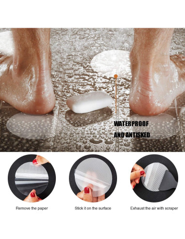 36 Pegatinas Antideslizantes Secopad para Bañera 8cm
