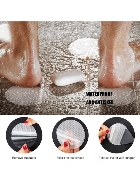 36 Pegatinas Antideslizantes Secopad para Bañera 8cm
