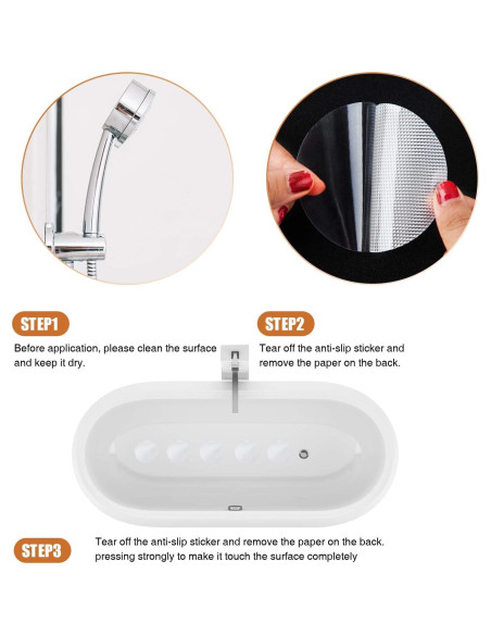 36 Pegatinas Antideslizantes Secopad para Bañera 8cm