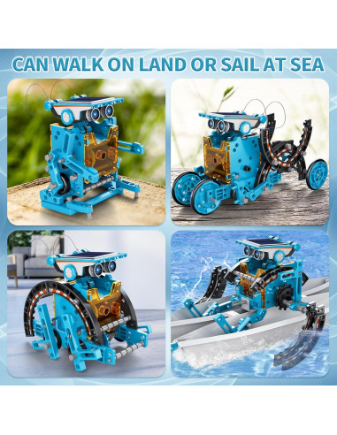 Kit de Robot Solar 12-en-1 WATUDOU para Niños 8-12 Años