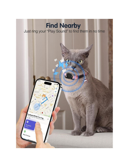 Rastreador Inteligente TopMade para Mascotas Bluetooth