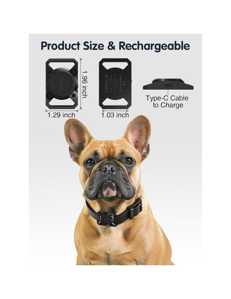 Rastreador Inteligente TopMade para Mascotas Bluetooth