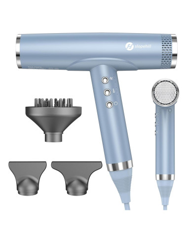 Secador de Pelo Slopehill 2000W Iónico Profesional Azul