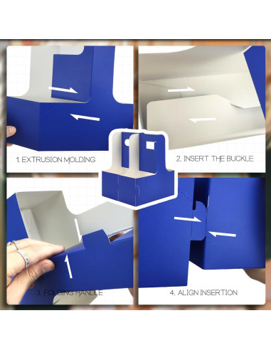 Portavasos desechable Xlong para 2 tazas con asa, 15 PCs