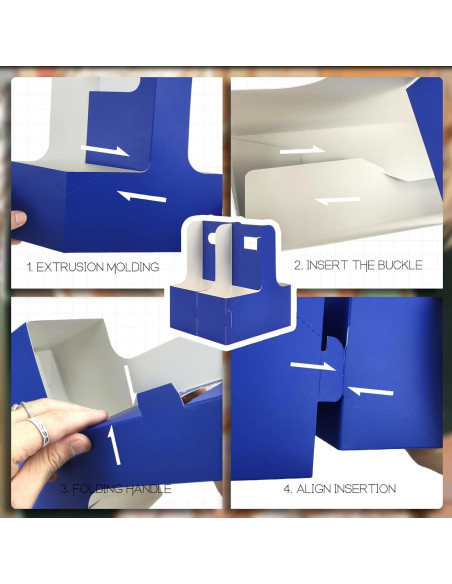 Portavasos desechable Xlong para 2 tazas con asa, 15 PCs