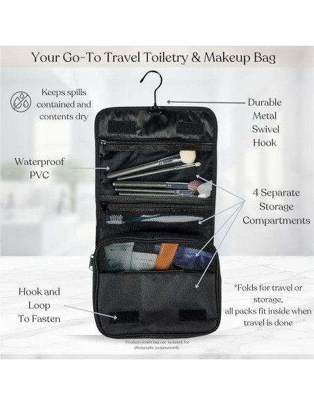 Set de 9 Cubos de Empaque Foxy Traveler - Organizador de Maletas Negro