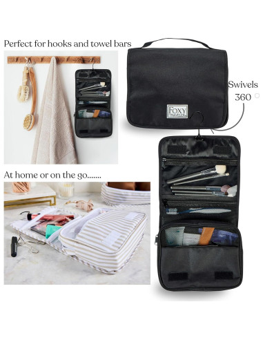 Set de 9 Cubos de Empaque Foxy Traveler - Organizador de Maletas Negro