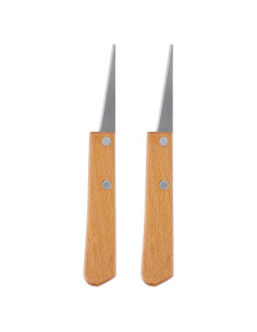 Cuchillo de Grabado EXCEART 2 Pcs Acero Inoxidable 16.5 cm
