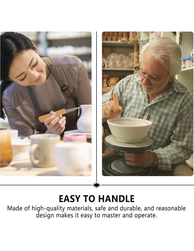 Cuchillo de Grabado EXCEART 2 Pcs Acero Inoxidable 16.5 cm