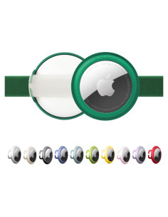 Soporte para AirTag BuddyArmor - Collar Gato/Perro Verde S