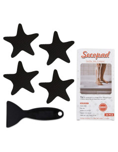 Pegatinas Antideslizantes Secopad para Ducha 24 Piezas Negras