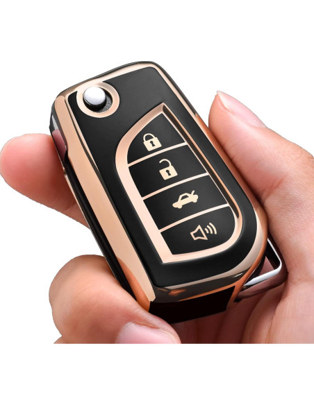 Funda de llavero ELOHEI para Toyota 2018-2022 - TPU suave