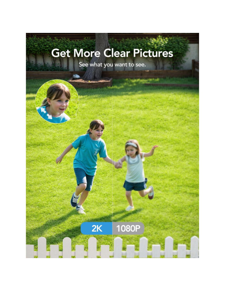 Cámara de Seguridad Exterior GNCC GT1PRO 2K IP65 con Audio