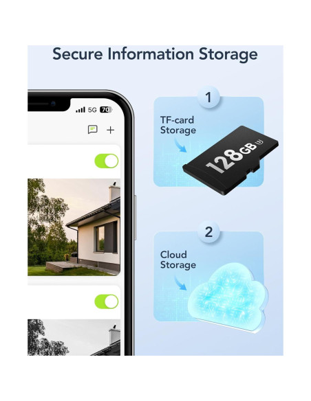 Cámara de Seguridad Exterior GNCC GT1PRO 2K IP65 con Audio