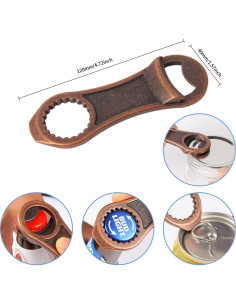 Abrebotellas Multifuncional XHIPY Cobre Rojo Zinc 120x40mm 2