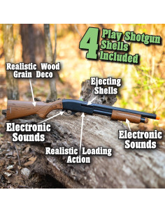 Blaster de Acción Maxx Action Grano de Madera con Sonidos 2