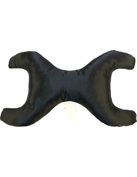 Almohada Antienvejecimiento Salva Mi Cara Satén Negro 1 Cuenta Almohada Antienvejecimiento Salva Mi Cara Satén Negro 1 Cuenta