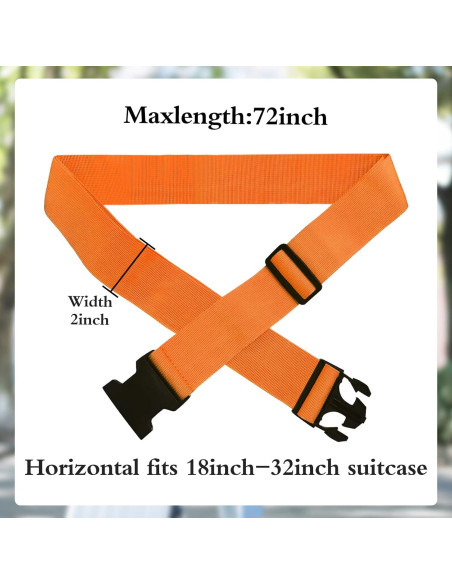 12 Correas de Equipaje Ajustables Ikaufen Multicolor 182.88 cm