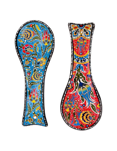 Conjunto de Soportes para Cucharas BCS 2 Piezas Cerámica 22.9x8.9cm