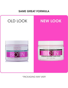 Mascarilla Reparadora Anti-Ruptura Biotina Advanced Clinicals 355ml 2