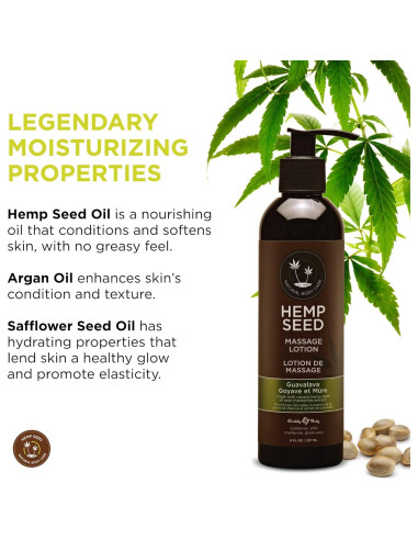 Loción de Masaje Vegana Earthly Body 236.6 g Hidratante