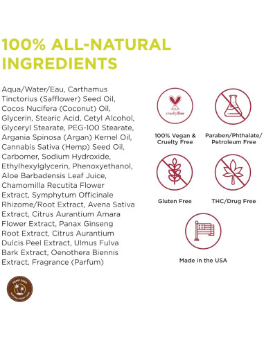 Loción de Masaje Vegana Earthly Body 236.6 g Hidratante