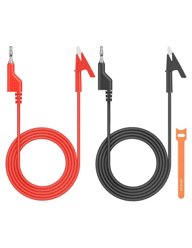 Cable de Prueba Proster 1m 15A Plátano a Cocodrilo