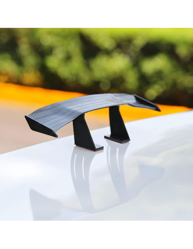 3 Alerones Mini de Coche BLAU GRUN 17 cm Fibra de Carbono