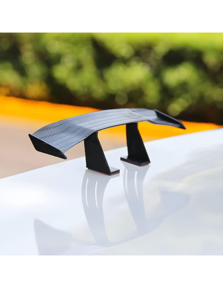 3 Alerones Mini de Coche BLAU GRUN 17 cm Fibra de Carbono