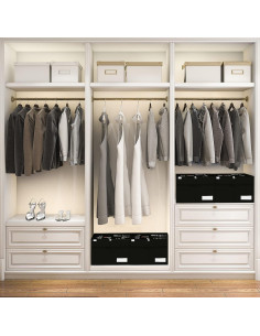 Organizador de Zapatos LUVHOMEE Negro para 16 Pares 73.5L 2