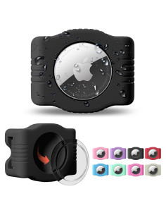Soporte Impermeable para AirTag de Perro ILFINDYOU Negro