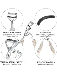 Rizador de Pestañas KEYPOWER Acero Inoxidable Color AB 2