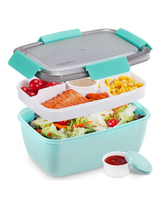 Contenedor de Almuerzo Caperci 1.93 L con 5 Compartimentos