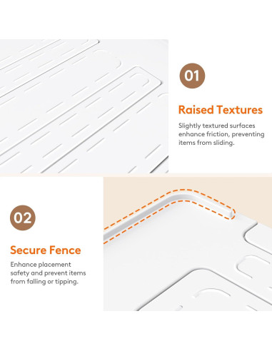 Organizador de Estante Expandible Lifewit, 2 Piezas, Blanco