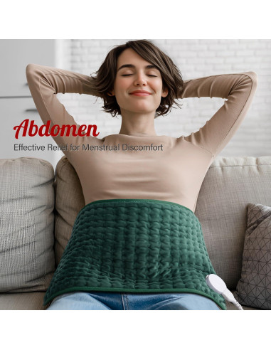 Almohadilla Calefactora LUWANDA 30x60 cm para Alivio del Dolor