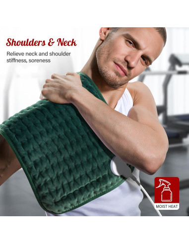 Almohadilla Calefactora LUWANDA 30x60 cm para Alivio del Dolor