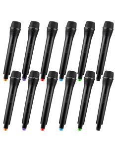 Micrófono Falso Sanwuta 6 Pcs Juguete de Disfraz 27 cm