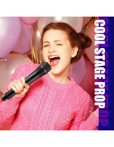 Micrófono Falso Sanwuta 6 Pcs Juguete de Disfraz 27 cm
