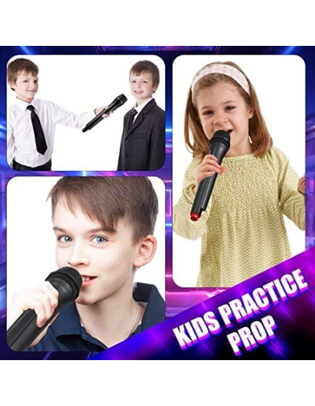 Micrófono Falso Sanwuta 6 Pcs Juguete de Disfraz 27 cm