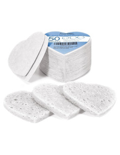 Esponjas Faciales Comprimidas Gainwell - 50 Piezas Corazón