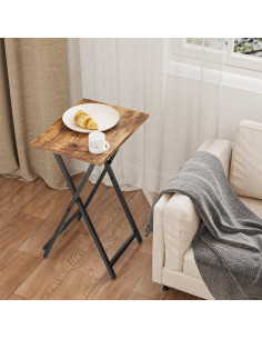 Mesa Plegable Acovy Marrón 40.96x30.99 cm, Juego de 2 2