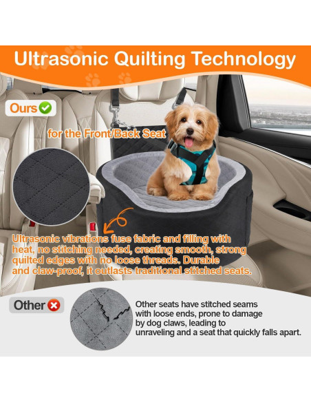 Asiento Elevador para Perros SIVEIS Negro Mediano 52x47x47cm