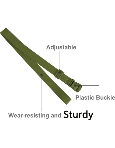 Correas de Equipaje MAGARROW 4 Unidades Verde Militar 3.81 cm Correas de Equipaje MAGARROW 4 Unidades Verde Militar 3.81 cm