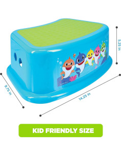 Escalón de Baño Baby Shark PinkFong Antideslizante 36.2x24.1cm 2