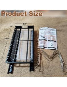 Organizador de Ollas y Sartenes Bealy - Extraíble, Ajustable, Negro 2